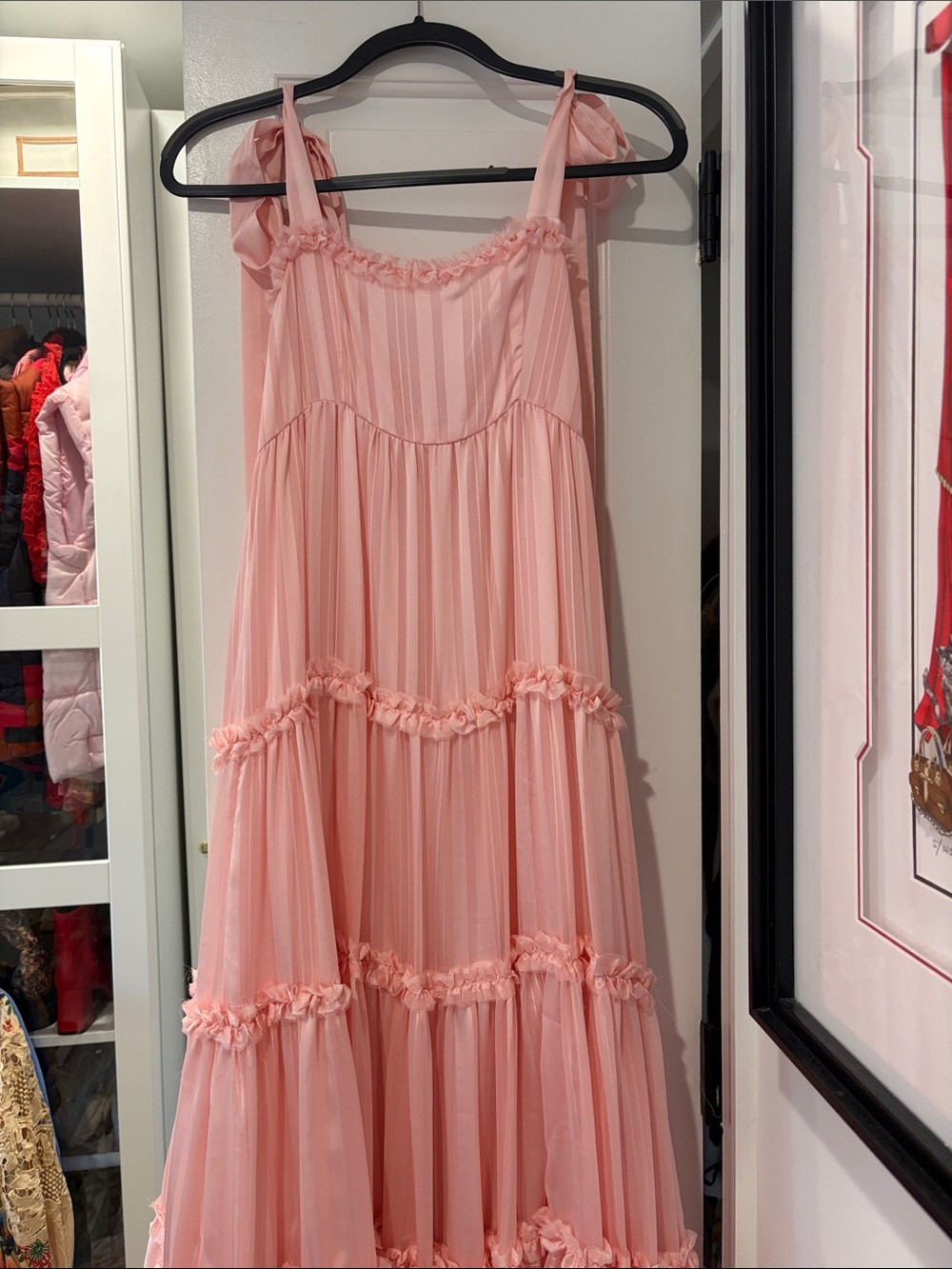 LoveShackFancy Burrows Dress- Pale Pink Dogwood